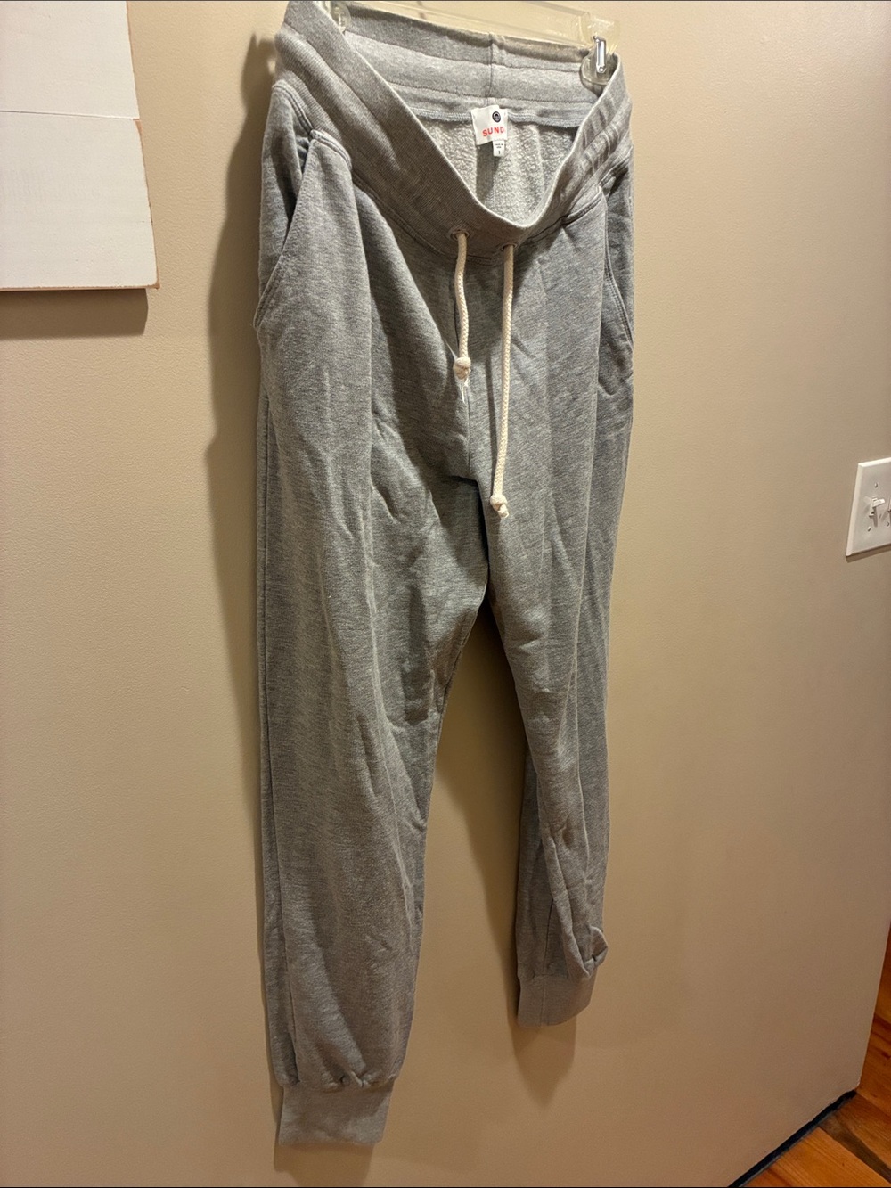 Sundry Light Gray Drawstring Sweatpants